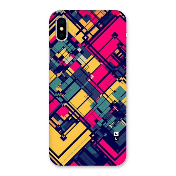 Classic Abstract Coloured Back Case for iPhone X