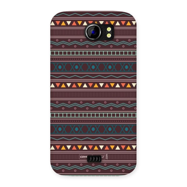 Classic Aztec Pattern Back Case for Micromax Canvas 2 A110