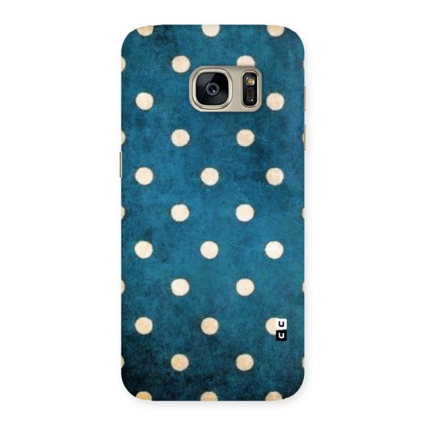 Classic Blue Polka Back Case for Galaxy S7