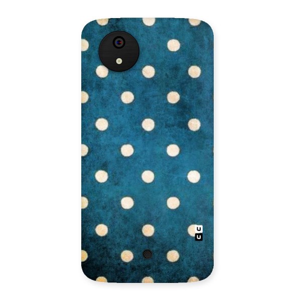 Classic Blue Polka Back Case for Micromax Canvas A1