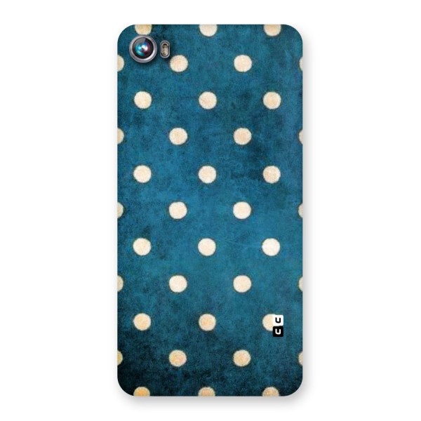 Classic Blue Polka Back Case for Micromax Canvas Fire 4 A107