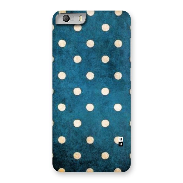 Classic Blue Polka Back Case for Micromax Canvas Knight 2