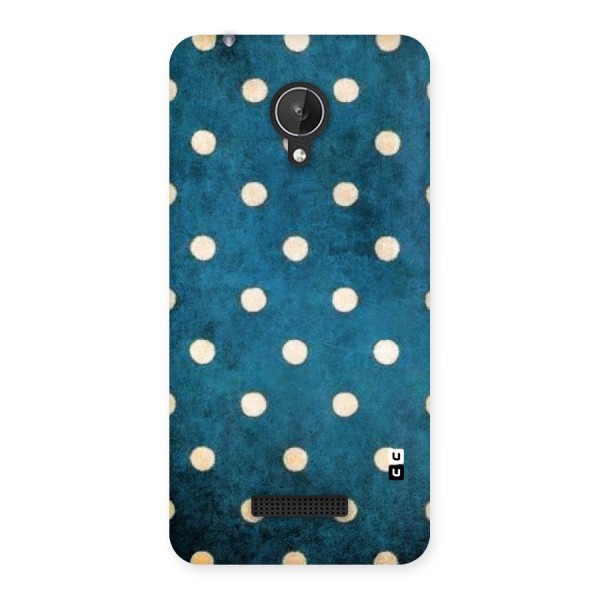 Classic Blue Polka Back Case for Micromax Canvas Spark Q380
