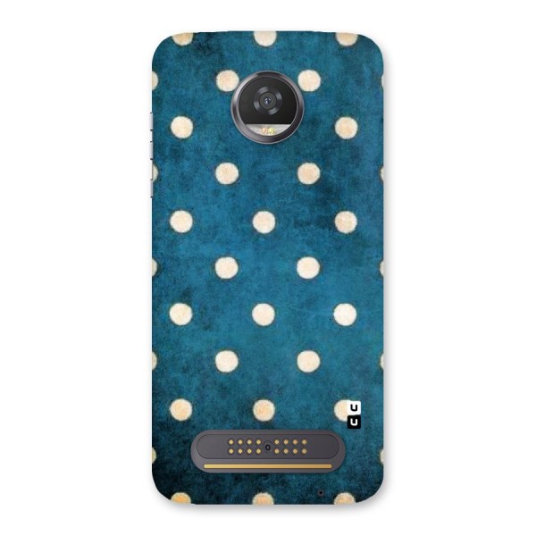Classic Blue Polka Back Case for Moto Z2 Play