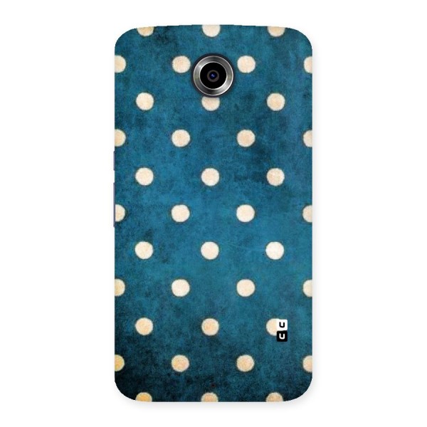 Classic Blue Polka Back Case for Nexsus 6