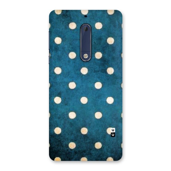 Classic Blue Polka Back Case for Nokia 5