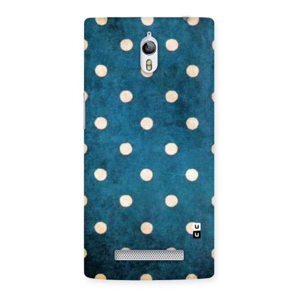 Classic Blue Polka Back Case for Oppo Find 7