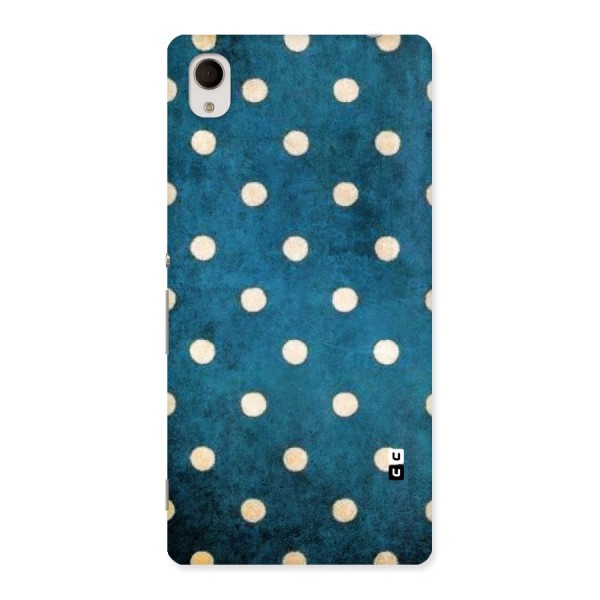 Classic Blue Polka Back Case for Sony Xperia M4