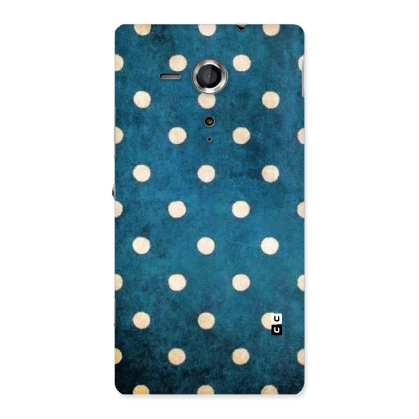 Classic Blue Polka Back Case for Sony Xperia SP