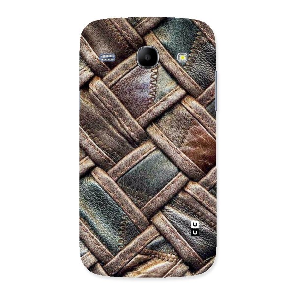 Classic Leather Belt Design Back Case for Galaxy Core