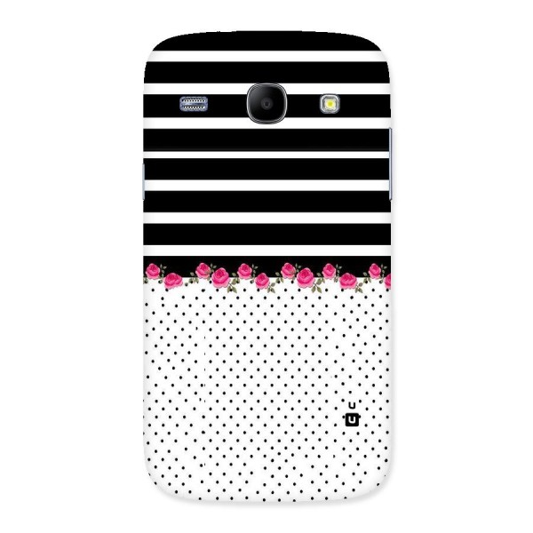 Classic Polka Stripes Back Case for Galaxy Core