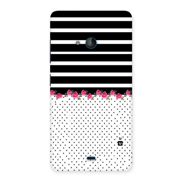 Classic Polka Stripes Back Case for Lumia 540