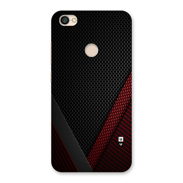 Classy Black Red Design Back Case for Redmi Y1 2017