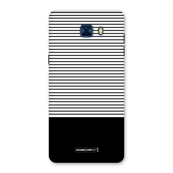 Classy Black Stripes Back Case for Galaxy C7 Pro