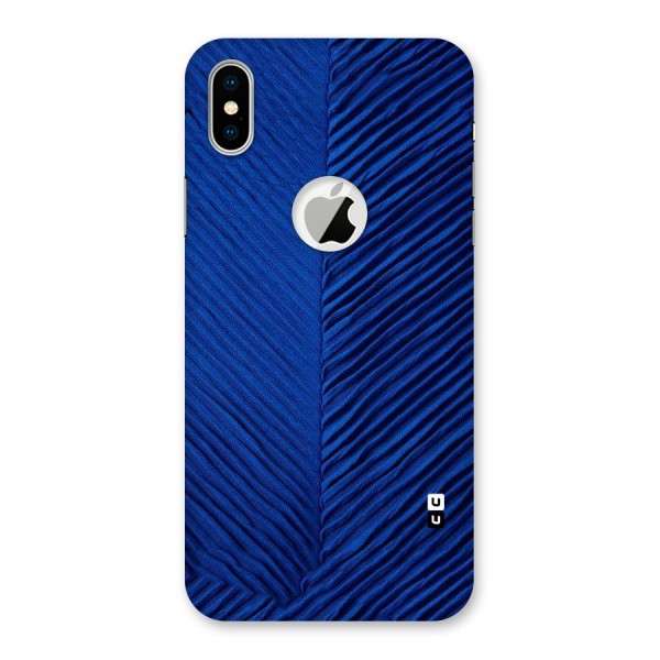 Classy Blues Back Case for iPhone X Logo Cut
