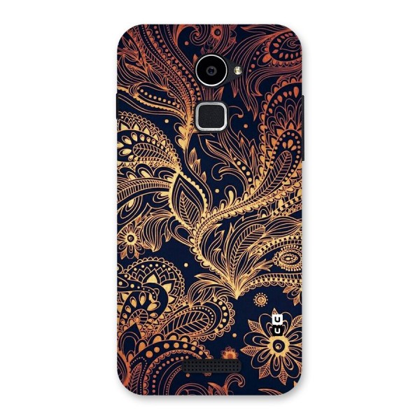 Classy Golden Leafy Design Back Case for Coolpad Note 3 Lite