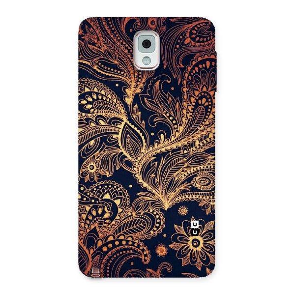 Classy Golden Leafy Design Back Case for Galaxy Note 3