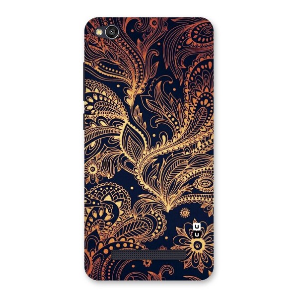 Classy Golden Leafy Design Back Case for Redmi 4A