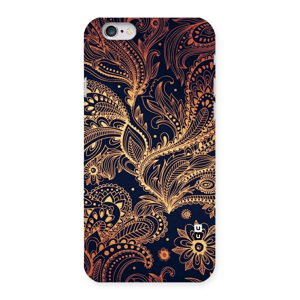 Classy Golden Leafy Design Back Case for iPhone 6 6S