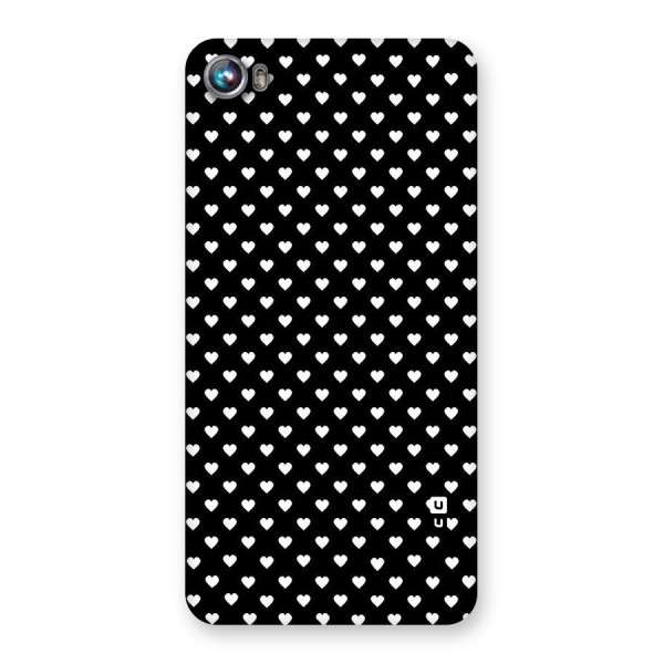 Classy Hearty Polka Back Case for Micromax Canvas Fire 4 A107