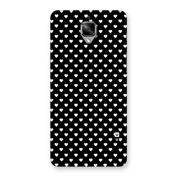 Classy Hearty Polka Back Case for OnePlus 3T