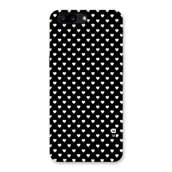 Classy Hearty Polka Back Case for OnePlus 5