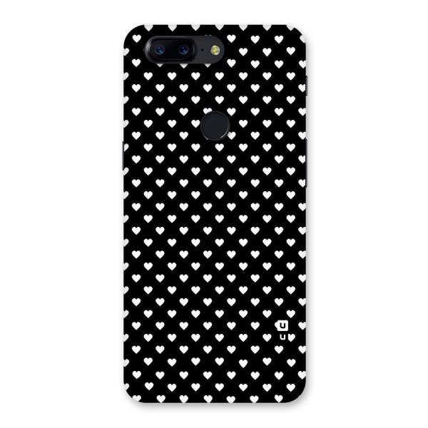 Classy Hearty Polka Back Case for OnePlus 5T