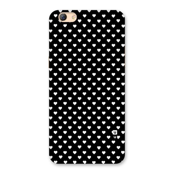 Classy Hearty Polka Back Case for Oppo F3 Plus