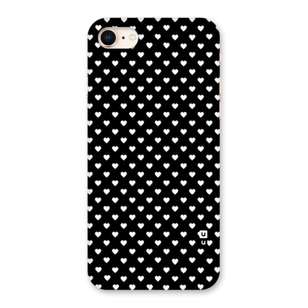 Classy Hearty Polka Back Case for iPhone 8