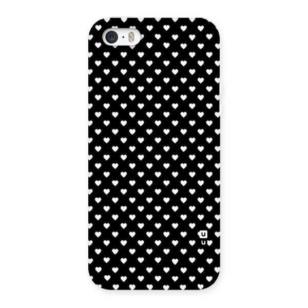 Classy Hearty Polka Back Case for iPhone SE