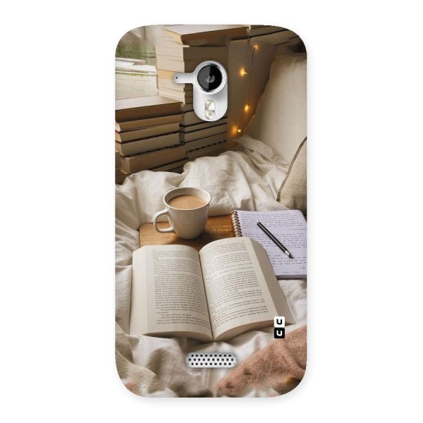 Coffee And Books Back Case for Micromax Canvas HD A116
