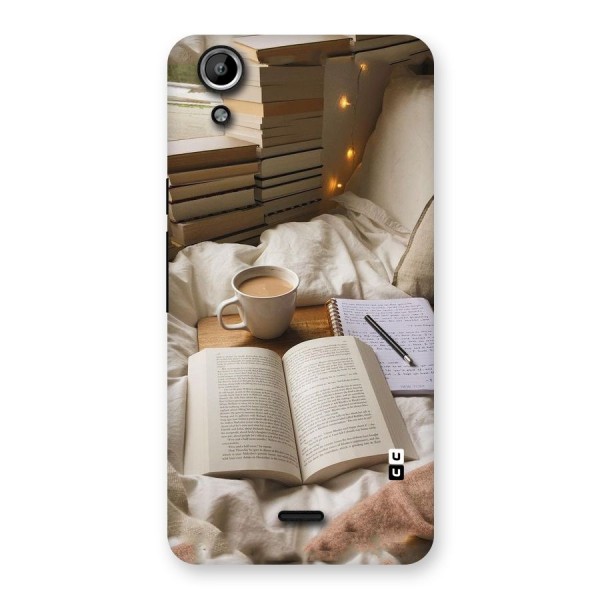 Coffee And Books Back Case for Micromax Canvas Selfie Lens Q345