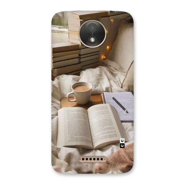 Coffee And Books Back Case for Moto C Plus