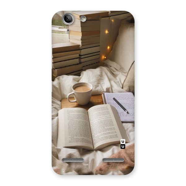 Coffee And Books Back Case for Vibe K5 Plus