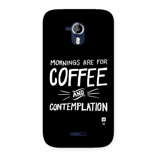 Coffee And Contemplation Back Case for Micromax Canvas Magnus A117