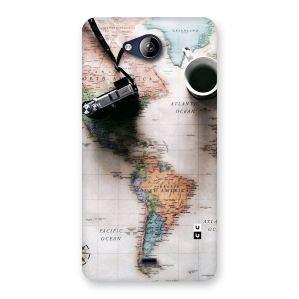 Coffee And Travel Back Case for Canvas Play Q355