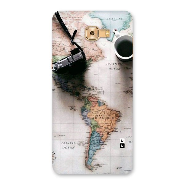 Coffee And Travel Back Case for Galaxy C9 Pro