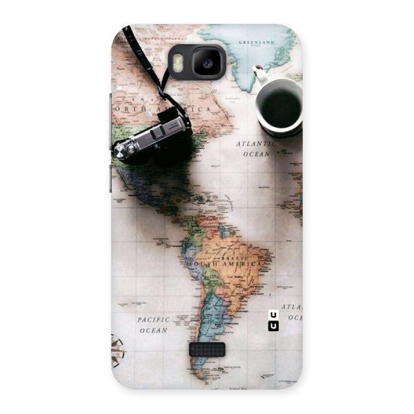 Coffee And Travel Back Case for Honor Bee