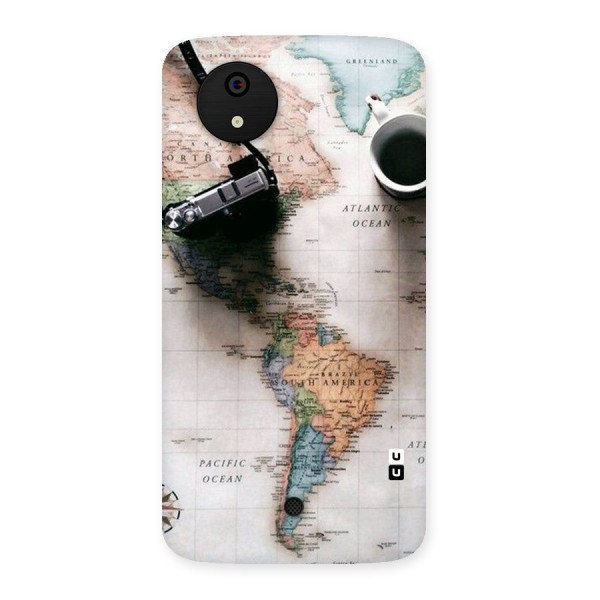Coffee And Travel Back Case for Micromax Canvas A1