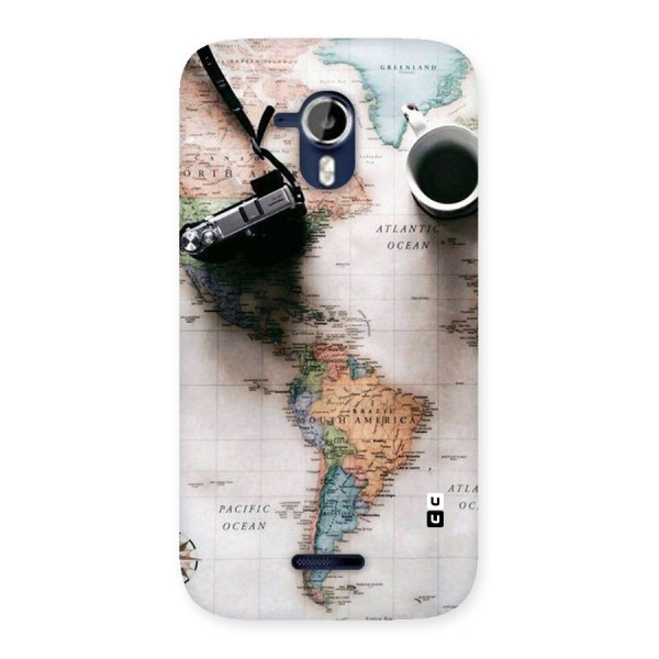 Coffee And Travel Back Case for Micromax Canvas Magnus A117