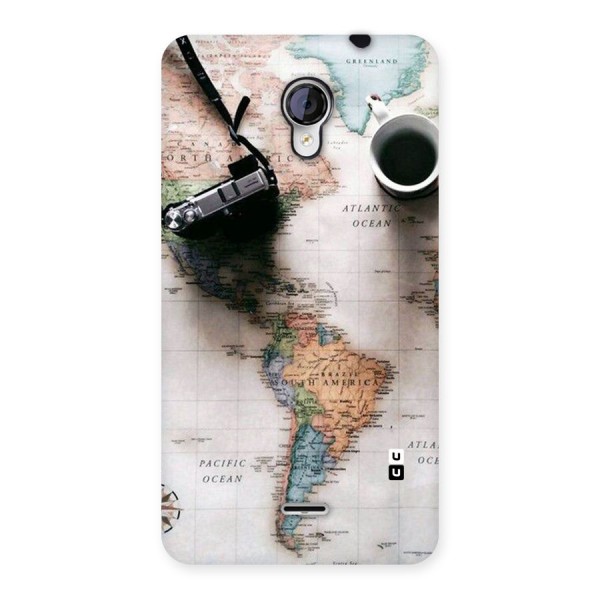Coffee And Travel Back Case for Micromax Unite 2 A106