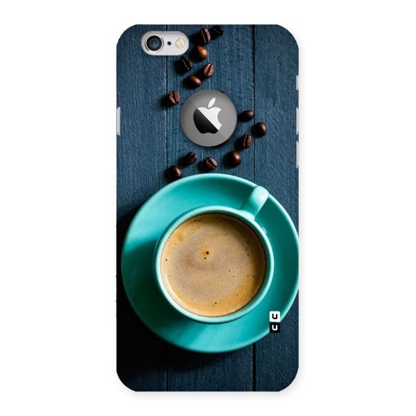 Coffee Beans and Cup Back Case for iPhone 6 Logo Cut