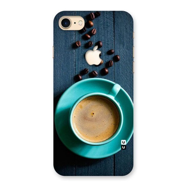 Coffee Beans and Cup Back Case for iPhone 7 Apple Cut