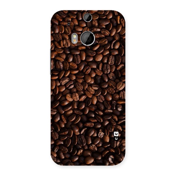 Coffee Beans Scattered Back Case for HTC One M8