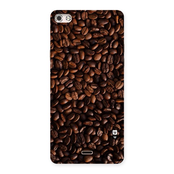 Coffee Beans Scattered Back Case for Micromax Canvas Silver 5