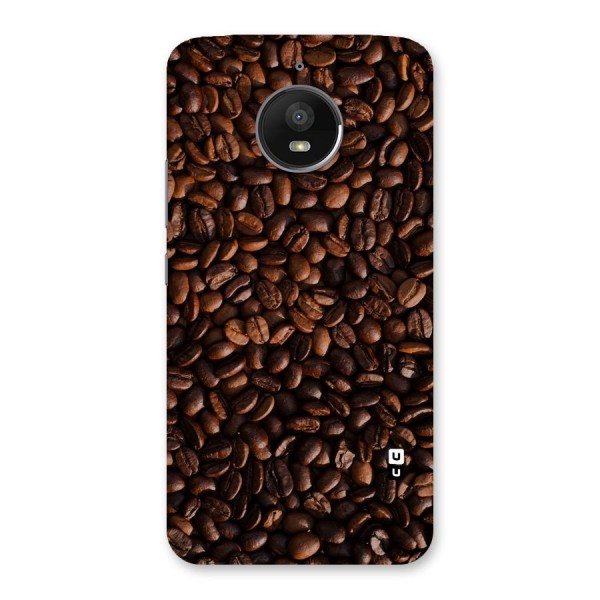 Coffee Beans Scattered Back Case for Moto E4 Plus