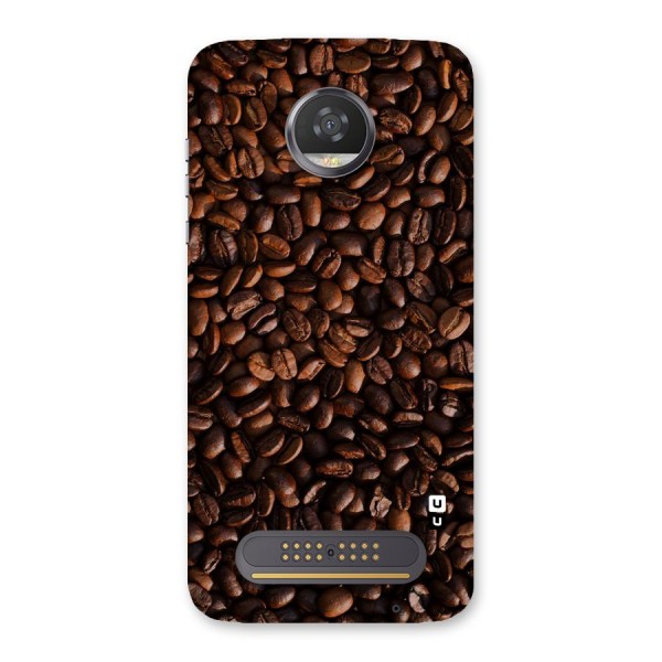 Coffee Beans Scattered Back Case for Moto Z2 Play