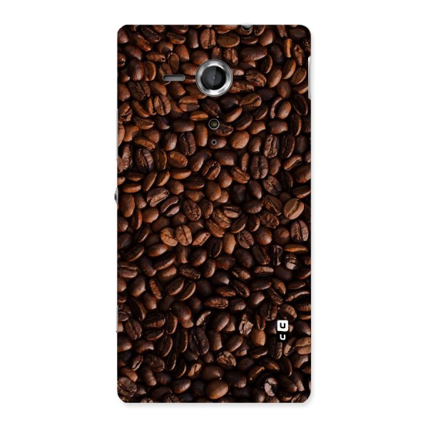 Coffee Beans Scattered Back Case for Sony Xperia SP