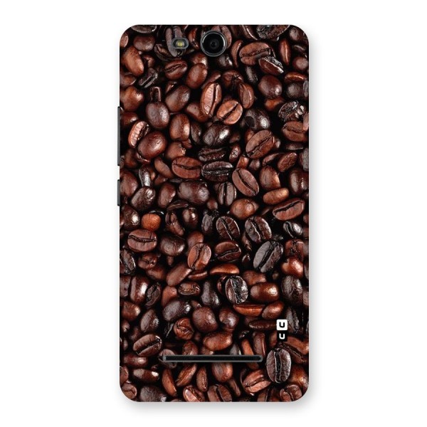 Coffee Beans Texture Back Case for Micromax Canvas Juice 3 Q392