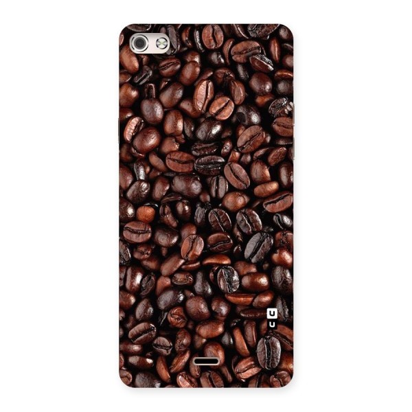 Coffee Beans Texture Back Case for Micromax Canvas Silver 5
